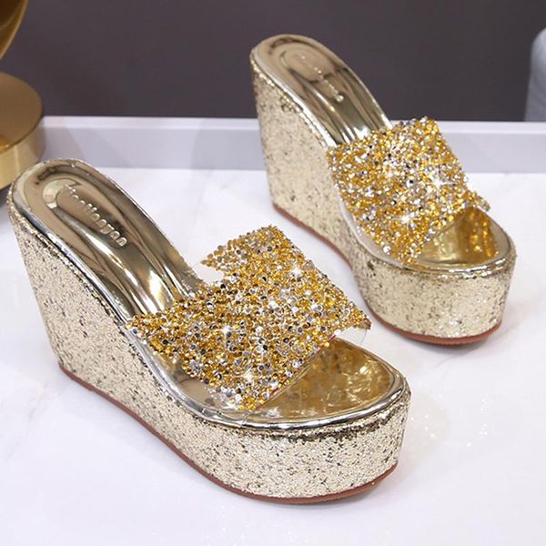 slippers 2021 high heel women's non-slip slope women fashion outer wear shoes sandals, Black
slippers 2021 high heel women's non-slip slope women fashion outer wear shoes sandals, Black