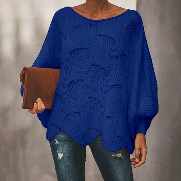women's sweaters women loose sweater cloak casual oversized soft lantern sleeve hollow out pullovers knit o neck wave hem solid female, White;black
women's sweaters women loose sweater cloak casual oversized soft lantern sleeve hollow out pullovers knit o neck wave hem solid female, White;black