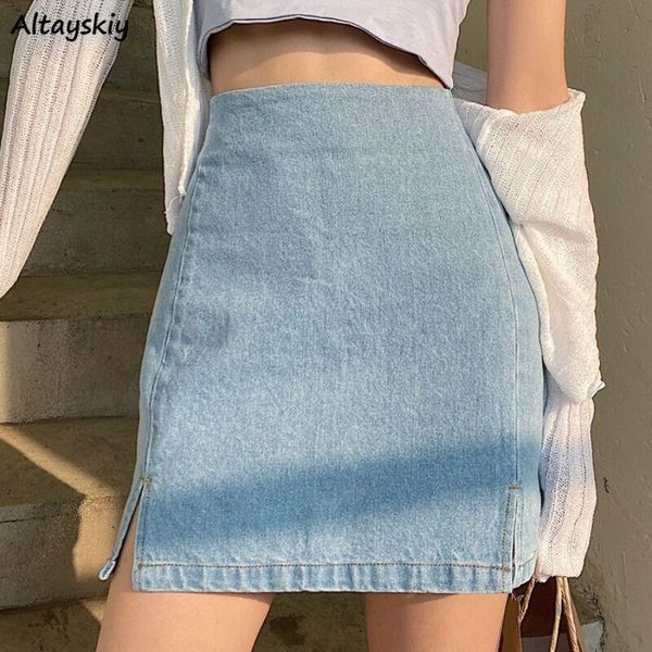 skirts women denim summer blue a-line mini-skirt student casual split vintage high waist bottoms chic all-match streetwear fresh, Black
skirts women denim summer blue a-line mini-skirt student casual split vintage high waist bottoms chic all-match streetwear fresh, Black