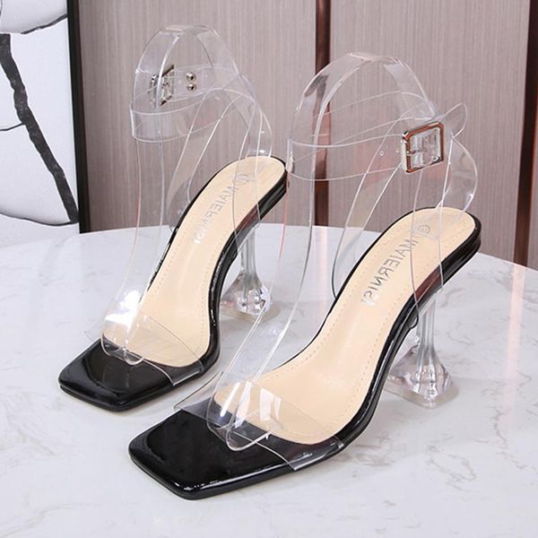sandals women high heel 2021 summer products open toe transparent casual ladies comfortable shoes plus size, Black
sandals women high heel 2021 summer products open toe transparent casual ladies comfortable shoes plus size, Black