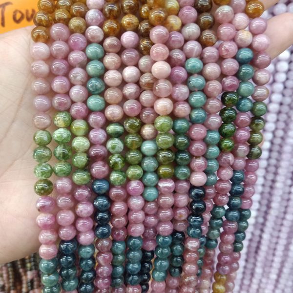 4.5-5mm 6mm genuine natural rainbow tourmaline stone beads diy round loose spacer bead for jewelry making bracelet necklace 15'', Black
4.5-5mm 6mm genuine natural rainbow tourmaline stone beads diy round loose spacer bead for jewelry making bracelet necklace 15'', Black