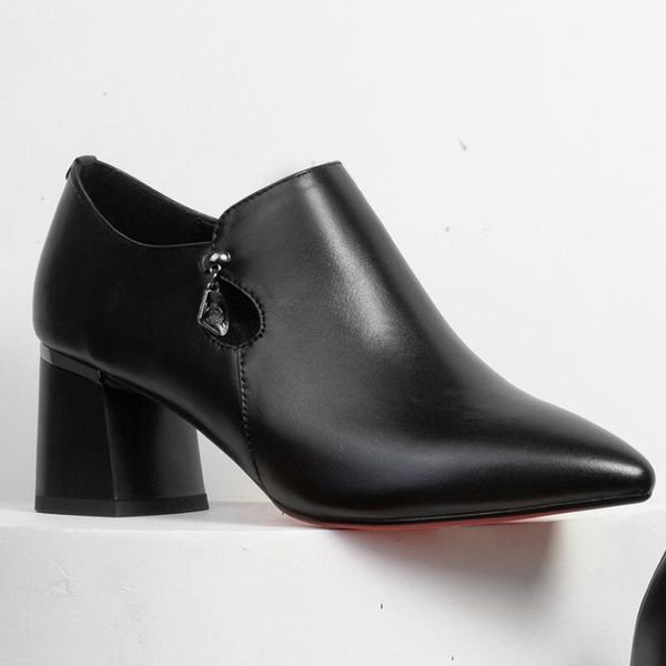 plus size 42 women's genuine leather crystal pendant side zip high heels ol style thick heel comfort dress evening shoes, Black
plus size 42 women's genuine leather crystal pendant side zip high heels ol style thick heel comfort dress evening shoes, Black