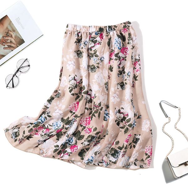dresses women's 100% silk knee length two-layer pleated long skirt summer beach jn094, White
dresses women's 100% silk knee length two-layer pleated long skirt summer beach jn094, White
