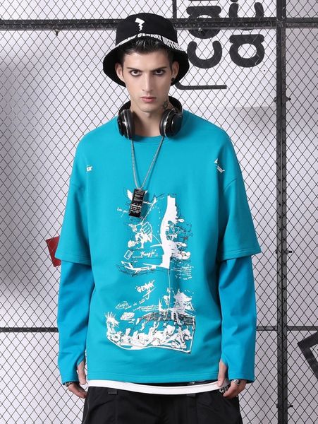 men slogan & picture print tee f6pd#, White;black 
men slogan & picture print tee f6pd#, White;black