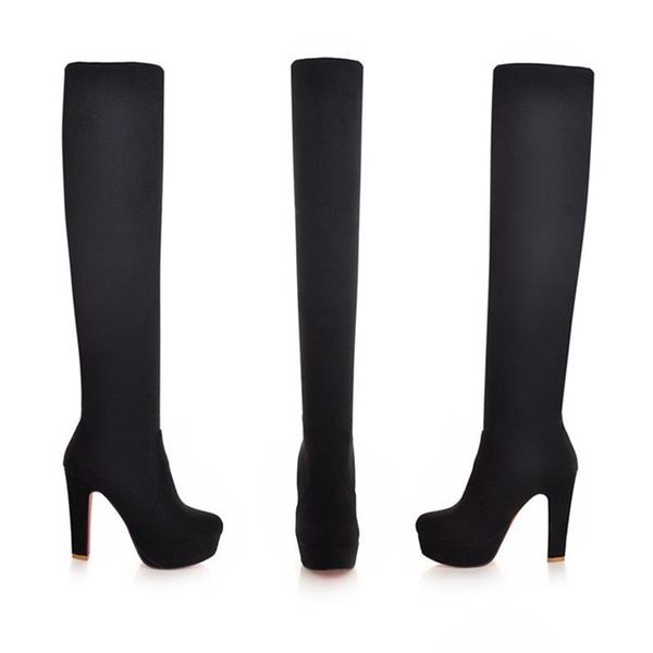 boots female stretch autumn winter high heel women over-the-knee 2021 fashion thigh size 34-43, Black
boots female stretch autumn winter high heel women over-the-knee 2021 fashion thigh size 34-43, Black