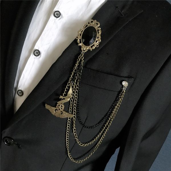 vintag tassel chain metal diy brooch mens suit shirt casual badge luxulry jewelry lapel pin for boyfriend accessories, Gray
vintag tassel chain metal diy brooch mens suit shirt casual badge luxulry jewelry lapel pin for boyfriend accessories, Gray