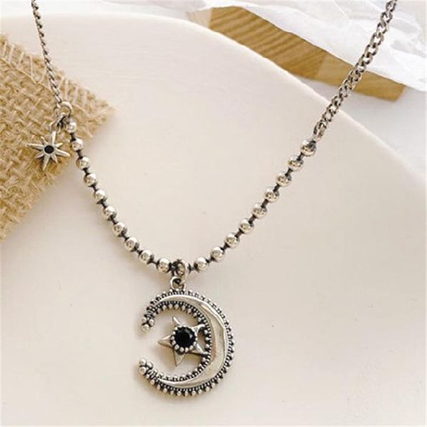 pendant necklaces miuoxion fashion retro star moon zircon necklace personality punk party jewelry for women feature namour charm gift all se, Silver
pendant necklaces miuoxion fashion retro star moon zircon necklace personality punk party jewelry for women feature namour charm gift all se, Silver