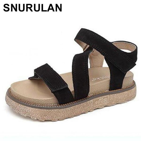 dress shoes snurulan summer women sandals open toe wedge platform cow suede buckle gladiator high heels, Black
dress shoes snurulan summer women sandals open toe wedge platform cow suede buckle gladiator high heels, Black