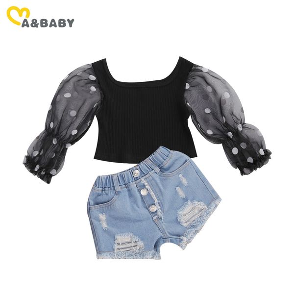 1-6y toddler baby kid girls clothes set autumn spring long sleeve lace puff t shirt denim shorts outfits 210515, White
1-6y toddler baby kid girls clothes set autumn spring long sleeve lace puff t shirt denim shorts outfits 210515, White