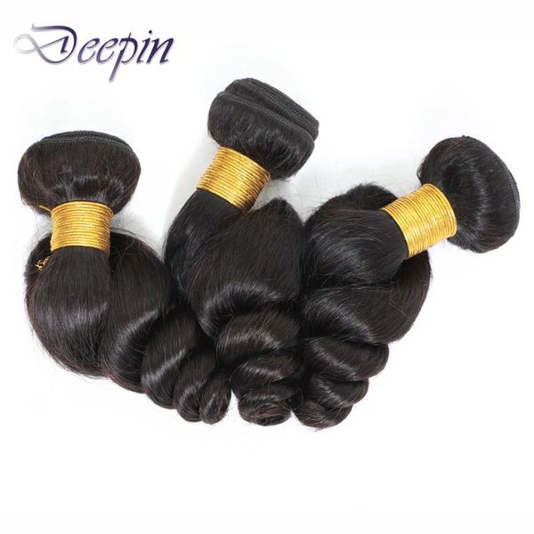 deepin loose wave human hair bundles brazilian weave natural color extensions bulks, Black
deepin loose wave human hair bundles brazilian weave natural color extensions bulks, Black