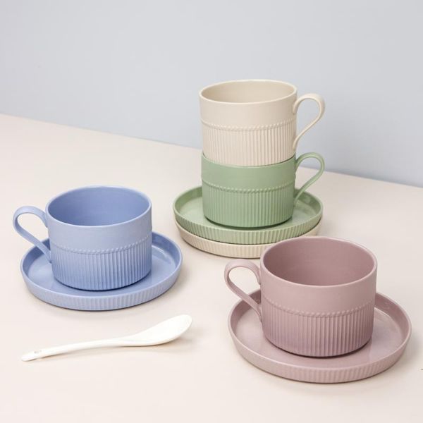mugs creative coffee mug and saucer set heat-resistant ceramic with handle breakfast cups milk morning oatmeal cafe espresso cup
mugs creative coffee mug and saucer set heat-resistant ceramic with handle breakfast cups milk morning oatmeal cafe espresso cup