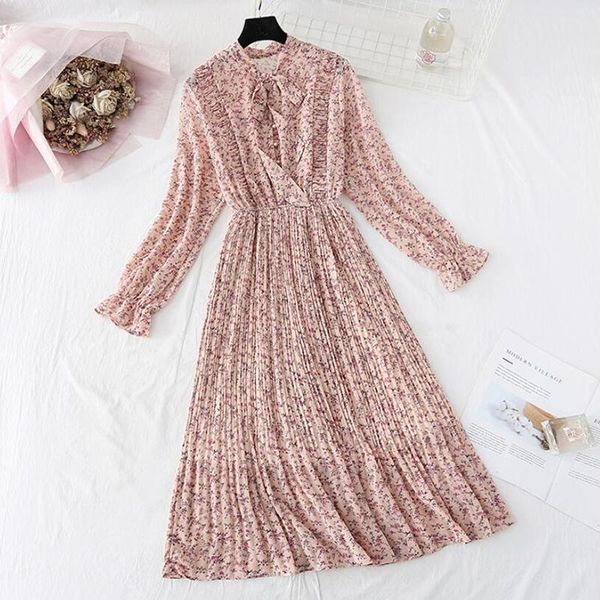 casual dresses 2021 spring summer women chiffon dress fashion female long sleeve floral print pleated elastic waist a-line vestido, Black;gray
casual dresses 2021 spring summer women chiffon dress fashion female long sleeve floral print pleated elastic waist a-line vestido, Black;gray