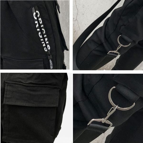 men's pants pyjtrl dark male black overalls, stylish hip hop personality pants hjrb
men's pants pyjtrl dark male black overalls, stylish hip hop personality pants hjrb