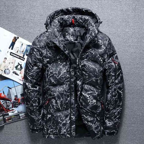 fashion brand winter thick white duck down men's casual jacket coat fashion camouflage hooded black
fashion brand winter thick white duck down men's casual jacket coat fashion camouflage hooded black
