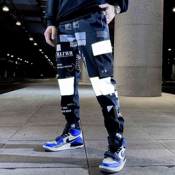 pant patchwork cargo joggers men reflective hip hop streetwear letter print harem pants mens casual male trousers sweatpants, Black
pant patchwork cargo joggers men reflective hip hop streetwear letter print harem pants mens casual male trousers sweatpants, Black
