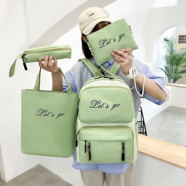 canvas women backpack 4 pcs school bags sets backpacks book for teenager girls
canvas women backpack 4 pcs school bags sets backpacks book for teenager girls