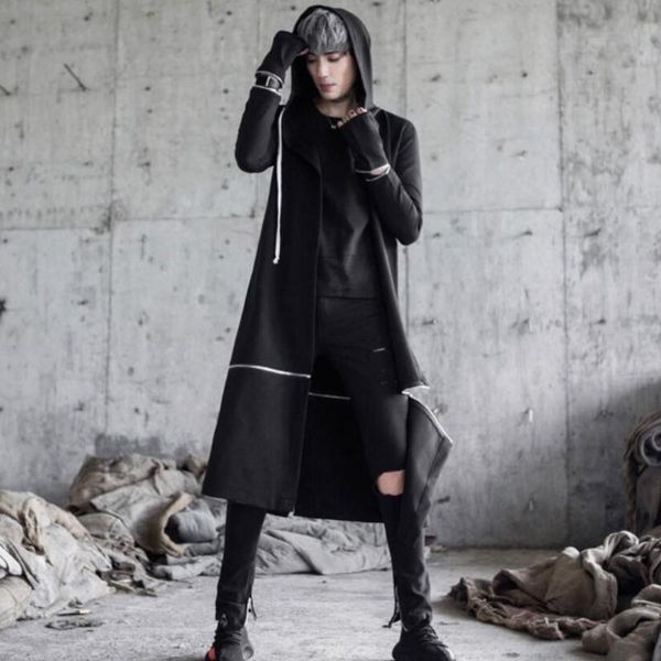 men's trench coats men gothic punk hip hop long coat hooded cloak nightclub dj singer stage costume harajuku japanese street jacket, Tan;black
men's trench coats men gothic punk hip hop long coat hooded cloak nightclub dj singer stage costume harajuku japanese street jacket, Tan;black