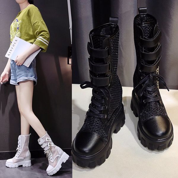 hollow out martin boots women's summer thin breathable 2021 thick soled short inner gauze sho, Black
hollow out martin boots women's summer thin breathable 2021 thick soled short inner gauze sho, Black