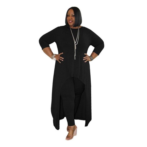 women's two piece pants autumn plus size set women clothing casual solid three quarter sleeve and pant suit wholesale dropshopping 5xl, White
women's two piece pants autumn plus size set women clothing casual solid three quarter sleeve and pant suit wholesale dropshopping 5xl, White