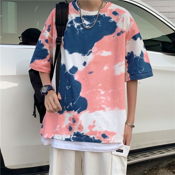 summer tie-dye t-shirt mens casual camouflage t shirt men streetwear korean loose hip-hop short-sleeved tshirt mens m-2xl, White;black
summer tie-dye t-shirt mens casual camouflage t shirt men streetwear korean loose hip-hop short-sleeved tshirt mens m-2xl, White;black