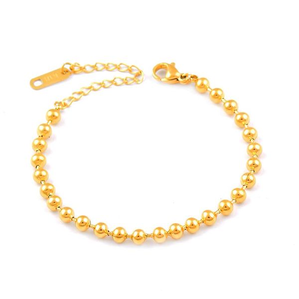 link, chain leeker gold color round beads strand bracelets bangle stainless steel link bracelet for women men couple gift 135 lk2, Black
link, chain leeker gold color round beads strand bracelets bangle stainless steel link bracelet for women men couple gift 135 lk2, Black