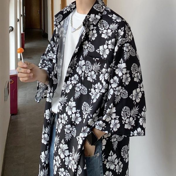 summer flower shirt men's fashion printed casual men streetwear korean loose short-sleeved mens hawaiian -2xl shirts, White;black
summer flower shirt men's fashion printed casual men streetwear korean loose short-sleeved mens hawaiian -2xl shirts, White;black