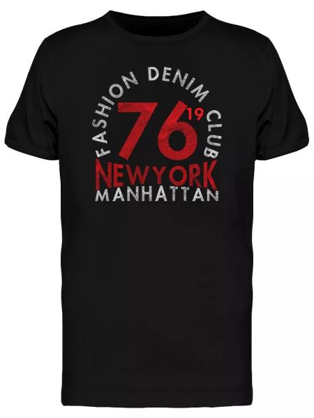 Fashion Denim Club 76 Men's Tee -Image by Shutterstock, White;black
Fashion Denim Club 76 Men's Tee -Image by Shutterstock, White;black