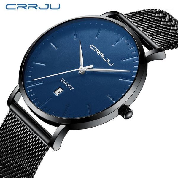 wristwatches crrju luxury ultra thin men's watch slim mesh strap minimalist auto date fashion men male clock reloj hombre 2021, Slivery;brown
wristwatches crrju luxury ultra thin men's watch slim mesh strap minimalist auto date fashion men male clock reloj hombre 2021, Slivery;brown