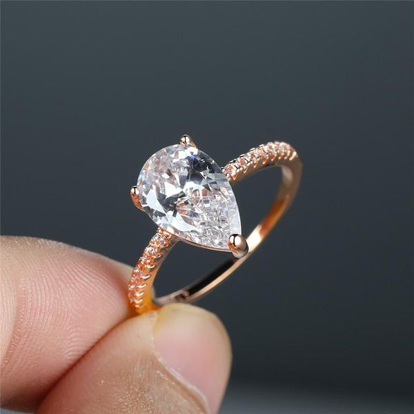 wedding rings rose gold silver color simple fashion white zircon water drop ring female luxury crystal engagement for women, Slivery;golden
wedding rings rose gold silver color simple fashion white zircon water drop ring female luxury crystal engagement for women, Slivery;golden