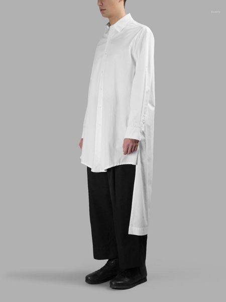 s-4xl 2021 men's clothing fashion male spring summer medium-long low-high shirt personalized plus size singer costumes casual shirts, White;black
s-4xl 2021 men's clothing fashion male spring summer medium-long low-high shirt personalized plus size singer costumes casual shirts, White;black