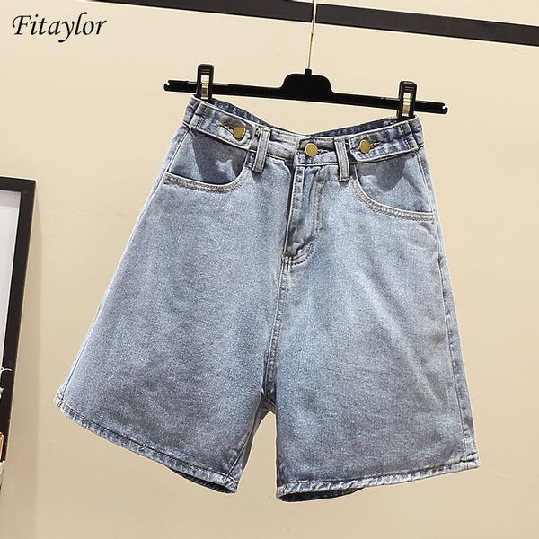 fitaylor 2021 summer women vintage streetwear high waist wide leg blue denim shorts casual female loose black jeans women's, White;black
fitaylor 2021 summer women vintage streetwear high waist wide leg blue denim shorts casual female loose black jeans women's, White;black