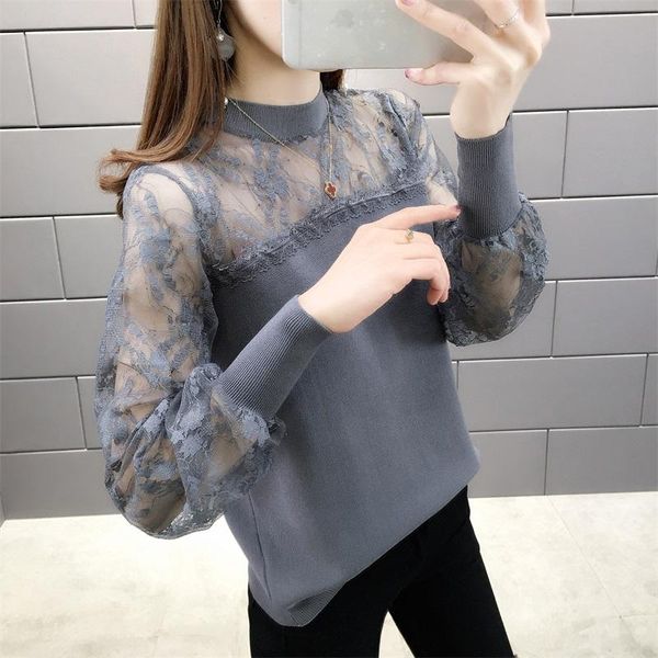 women's sweaters (zhong 1 row of no. 2) the silk lace knitting round collar cultivate morality ice hollow out splicing ladies' 43, White;black
women's sweaters (zhong 1 row of no. 2) the silk lace knitting round collar cultivate morality ice hollow out splicing ladies' 43, White;black