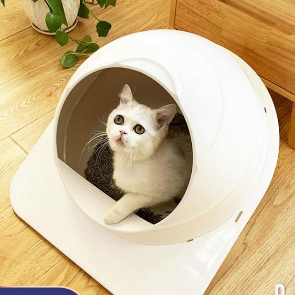 other cat supplies round closed large self cleaning litter box white training kitten shovel litiere chat home pet accessories mm60msp
other cat supplies round closed large self cleaning litter box white training kitten shovel litiere chat home pet accessories mm60msp