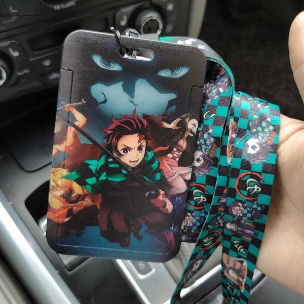 card holders cool demon slayer lanyard push & pull plastic id holder bag student women travel bank bus business cover badge, Brown;gray
card holders cool demon slayer lanyard push & pull plastic id holder bag student women travel bank bus business cover badge, Brown;gray