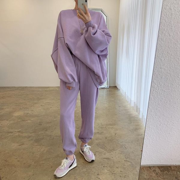 women's two piece pants obrix female trendy comfy set batwing sleeve cuffs loose pullover elastic waist ankle length sporty outfit for, White
women's two piece pants obrix female trendy comfy set batwing sleeve cuffs loose pullover elastic waist ankle length sporty outfit for, White