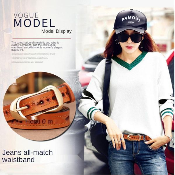 belts for women luxury designer brand classy woman dress split leather sun belt jeans all-match waistband, Black;brown
belts for women luxury designer brand classy woman dress split leather sun belt jeans all-match waistband, Black;brown