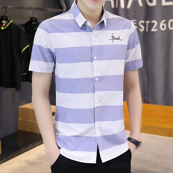 men's casual shirts business shirt summer square collar fashion stripe short sleeve design cardigan slim soft top, White;black
men's casual shirts business shirt summer square collar fashion stripe short sleeve design cardigan slim soft top, White;black