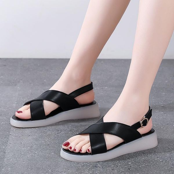 women summer casual shoes slippers rome retro thick bottom open toe sandals beach slip on slides brand design, Black
women summer casual shoes slippers rome retro thick bottom open toe sandals beach slip on slides brand design, Black
