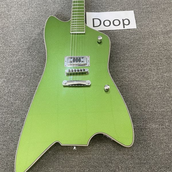 new electric guitar, metal green paint, single pickup,
new electric guitar, metal green paint, single pickup,