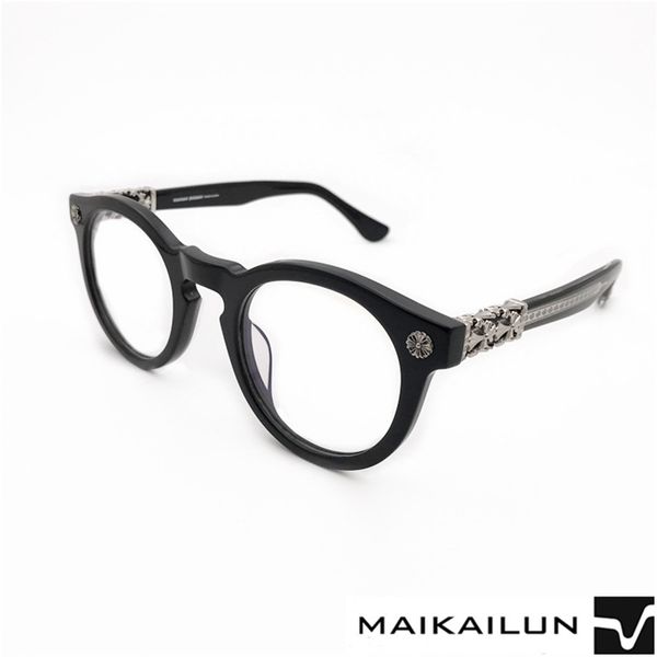 70% off online store fashionable round plate eyeglass frame suitable for men and women to wear cross accessories, White;black
70% off online store fashionable round plate eyeglass frame suitable for men and women to wear cross accessories, White;black