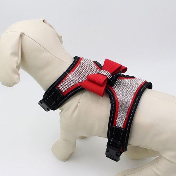 adjustable pet chest strap shiny rhinestone high reflective bow tie dog back harness supplies collars & leashes
adjustable pet chest strap shiny rhinestone high reflective bow tie dog back harness supplies collars & leashes