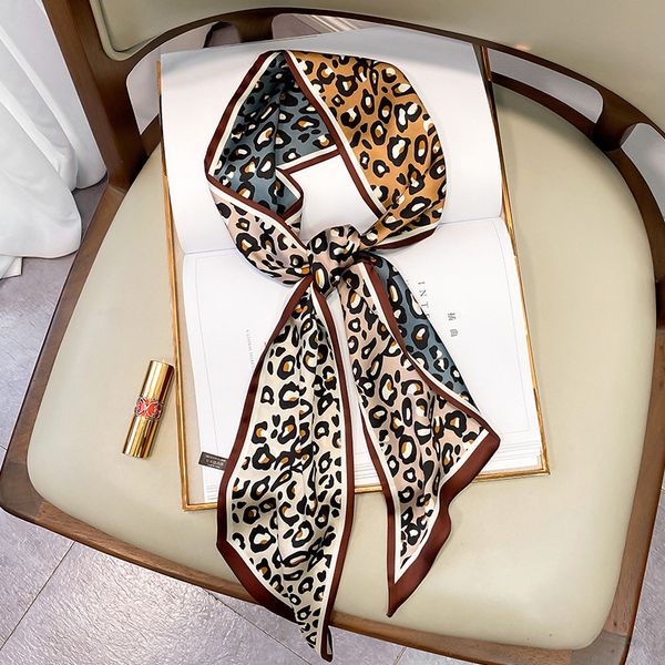 designer scarf designer small silk square scarf women narrow long leopard striped print handkerchief lady head hair band scarfs, Blue;gray
designer scarf designer small silk square scarf women narrow long leopard striped print handkerchief lady head hair band scarfs, Blue;gray