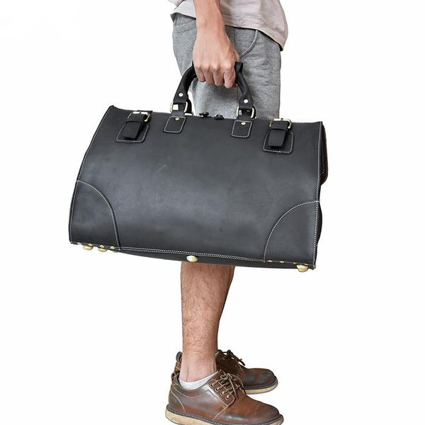 duffel bags men's crazy horse leather travel bag 18" big capacity durable cowhide weekend messenger tote handbag
duffel bags men's crazy horse leather travel bag 18" big capacity durable cowhide weekend messenger tote handbag
