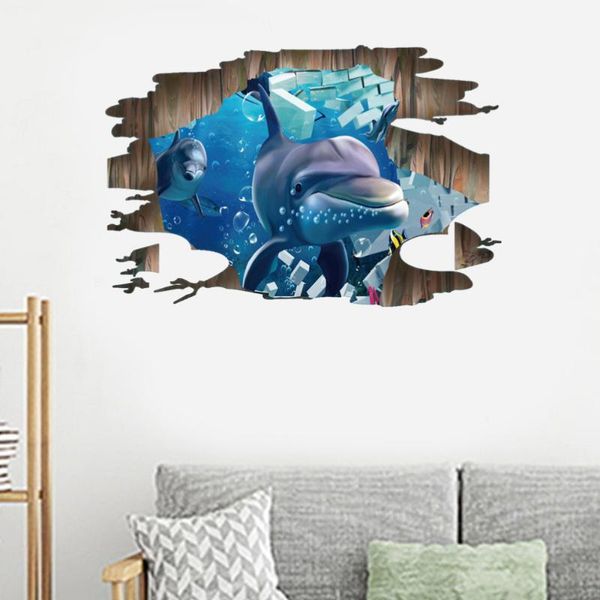 wall broken wallpaper 3d removable dolphin art sticker home decoration for bedroom living room wallpapers 
wall broken wallpaper 3d removable dolphin art sticker home decoration for bedroom living room wallpapers
