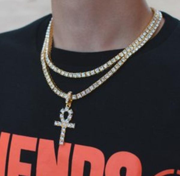 hip hop gold cross pendant necklace for men jewelry with gold plated tennis chain crtoss necklace jewelry, Silver
hip hop gold cross pendant necklace for men jewelry with gold plated tennis chain crtoss necklace jewelry, Silver