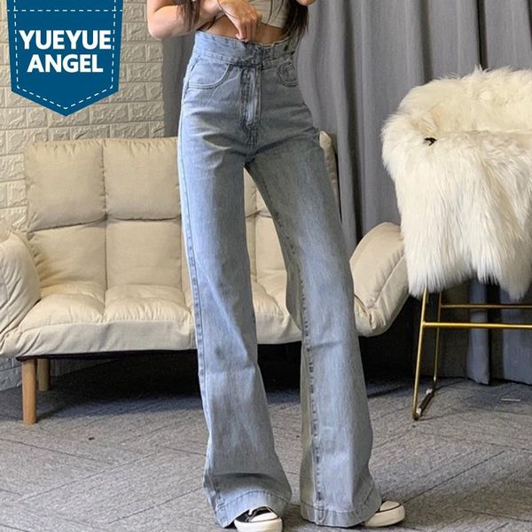 ladies floor length jeans high waist wide leg pants women loose fit long denim fashion hip hop casual trousers female women's, Blue
ladies floor length jeans high waist wide leg pants women loose fit long denim fashion hip hop casual trousers female women's, Blue