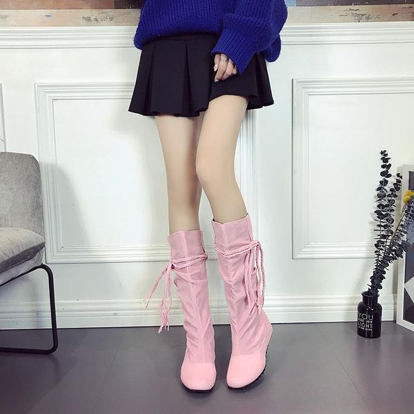 boots women's winter over-the-knee female vulcanized shoes heeled boot women tennis deporte flats zapatos, Black
boots women's winter over-the-knee female vulcanized shoes heeled boot women tennis deporte flats zapatos, Black