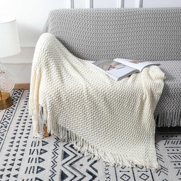 nordic knitted blanket travel grey khaki sofa throw with textured solid soft tassels air condition blankets
nordic knitted blanket travel grey khaki sofa throw with textured solid soft tassels air condition blankets
