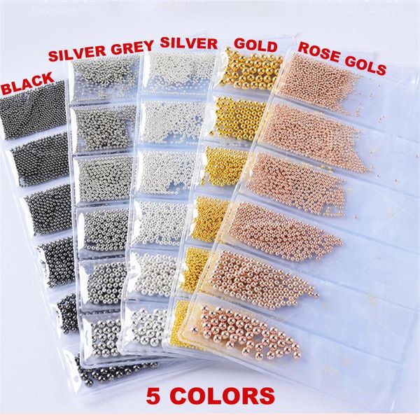 1bag mini metal beads steel balls mixed 6 sizes 0.8-3mmgold/silver/black/rosegold/silvergrey micro ball for nail art decorations, Silver;gold 
1bag mini metal beads steel balls mixed 6 sizes 0.8-3mmgold/silver/black/rosegold/silvergrey micro ball for nail art decorations, Silver;gold