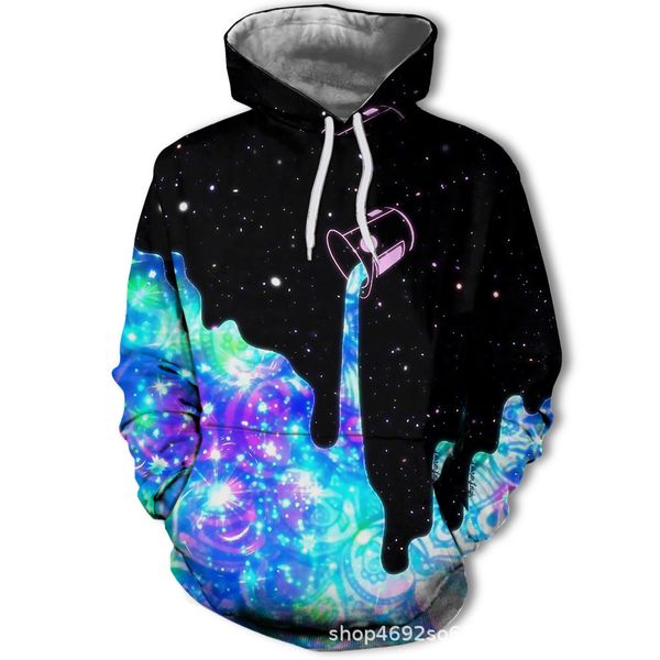 men's hoodies langfeng star 3d digital printing heat transfer fashion sweater cover heaear, Black
men's hoodies langfeng star 3d digital printing heat transfer fashion sweater cover heaear, Black